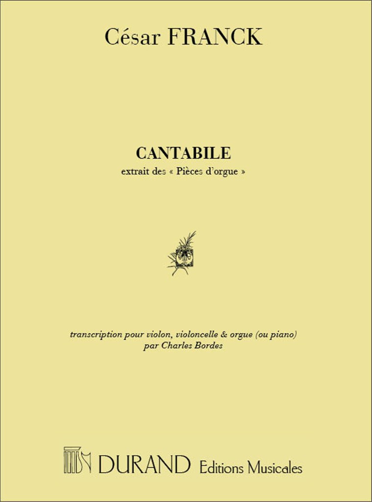 Cantabile Extrait De Pieces D'Orgue